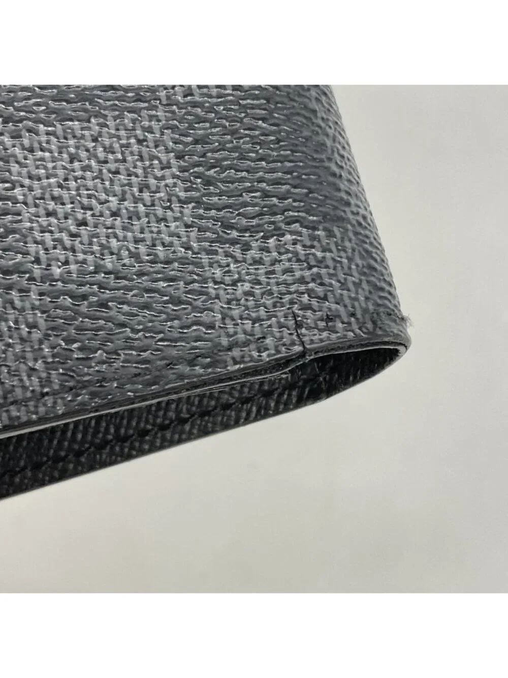 Louis Vuitton Wallet Damier Graphite Portefeuille Brazza Black Gray Vintage